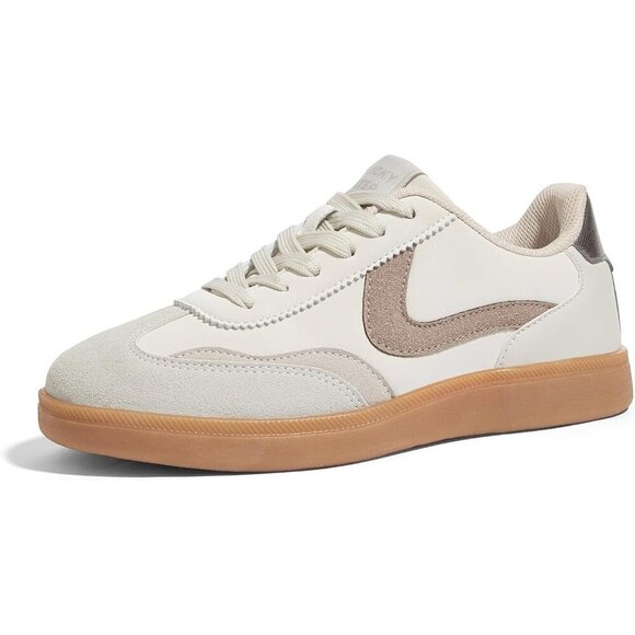 Shoes - 🆕Women's  Beige - Grey Retro Fashion Sneakers Classic Casual Walking Shoes